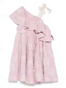 Платье с цветочной вышивкой La Stupenderia, фиолетовый