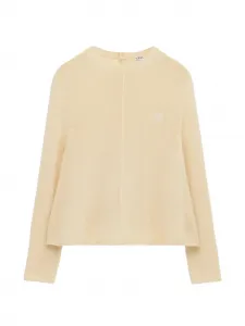 Кашемировый свитер с логотипом LOEWE, бежевый