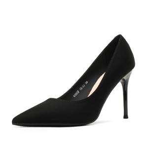 Женские туфли на тонком каблуке и высоком каблуке WEISHIBANGWEI, Black