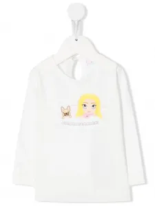 Топ Mascotte с длинными рукавами Chiara Ferragni Kids, белый