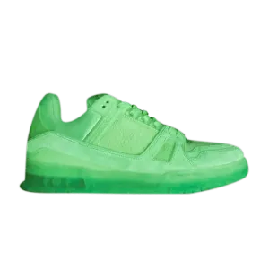 Кроссовки Louis Vuitton Trainer Fluorescent Green Monogram, зеленый