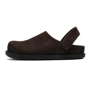 Rummaden Резиновые подошвы с прошивкой устойчивые к истиранию противоскользящие закрытые тапочки унисекс черный кофе, цвет Coffee