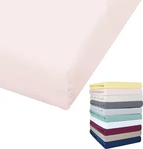 Простыня на резинке Jersey, глубина 27 см, размеры 90x190-100x200 / 140-160x200 / 180-200x200 см, серый, желтый, белый, зеленый, синий, цвет: розовый, размер: 180x200 см. Bierbaum