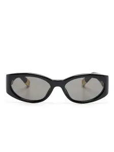 Солнцезащитные очки Les lunettes Ovalo JACQUEMUS, черный