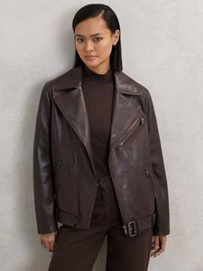 Кожаный косуха байкерская Clint Reiss