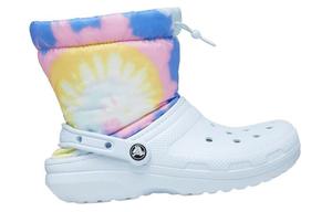 Женские ботинки Crocs водонепроницаемые зимние, голубой