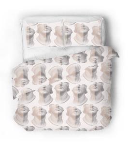 Сатиновое постельное белье Sense Eight POSE, светло-серый - 155 х 220 см