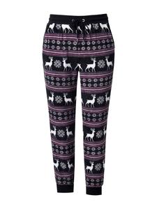 Брюки для дома черного цвета Ulla Popken