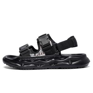 Grumpy ram Пляжные сандалии мужские бежево-черные, цвет Black