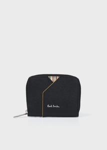 Монетоприемник из зернистой кожи Paul Smith, цвет Black