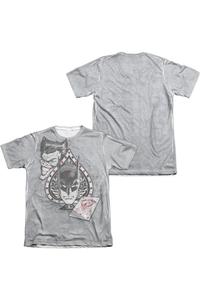 Футболка с коротким рукавом Batman Ace (принт спереди/сзади) для взрослых, 65/35 поли/хлопок Gildan, белый