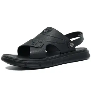 SENJIALUO Пляжные сандалии мужские черные