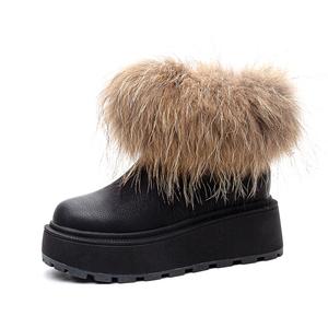 Shoe cabinet floral language Женские короткие зимние сапоги черные, цвет Black