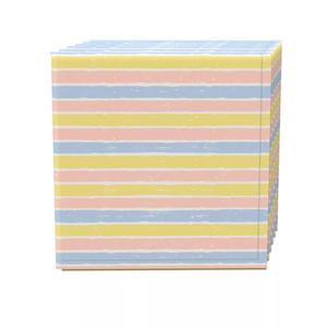 Набор салфеток из 4 шт., 100 % хлопок, 20x20 дюймов, в пастельные полоски.