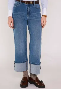 Roma укороченные джинсы-сигареты с трессе Maison 123, Stone Used