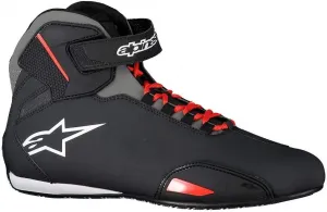 Мужские мотоциклетные ботинки Alpinestars NC, Black, Grey, Fuchsia