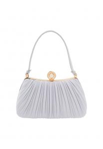 Клатч faina, серебряный