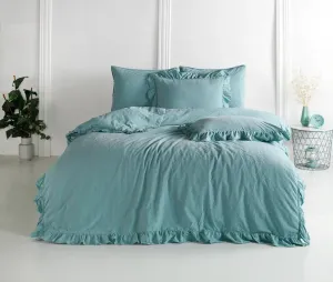 Постельное белье из хлопка MINERAL BLUE/160x200(P) STONEWASHED Darymex