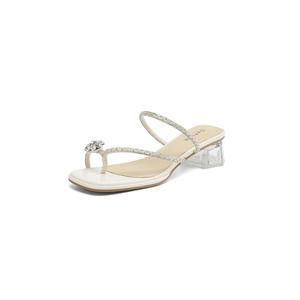 Кожаные лоскутные сандалии Quiet Slide женские DAPHNE, Beige