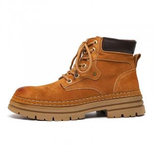 Chi Wolf Жёлтые короткие мартинсы мужские, цвет Yellow