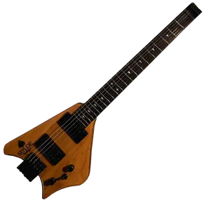 Электрогитара BootLegger Guitar Spade Gibson Scale 24.75 Headless Guitar With Case 2022 Honey Clear