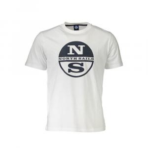 Белая хлопковая мужская футболка North Sails