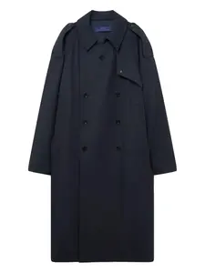 Двубортный тренчкот Luca Paltò, синий