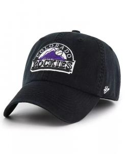 Черная мужская приталенная шляпа Colorado Rockies Cooperstown Collection Franchise '47 Brand