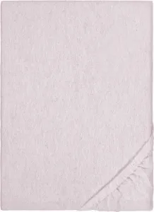 Простыня на резинке flannel melange uni, size 1x 180x200 cm - 200x200 cm, rosé Biberna
