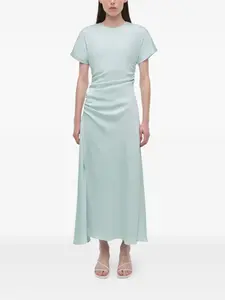 Макси-платье marabella с драпировкой сбоку Simkhai, синий