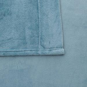 Комплект бархатного плюшевого теплого и уютного роскошного флисового простыня Madelinen, цвет Blue Surf