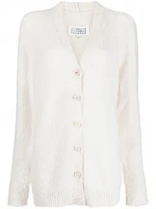 Кардиган с V-образным вырезом MAISON MARGIELA, нейтральный