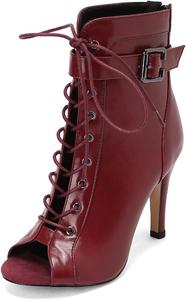 Женские классические гладиаторские сандалии Scaoruki, летние сандалии с дышащей сеткой, 6# Pu-Claret