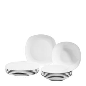 Столичный сервиз квадратной формы 12 шт Boxxx, белый