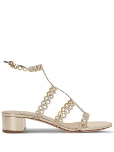 Сандалии Infinity Chain Aquazzura, золотой