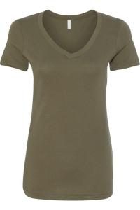 Футболка Next Level Women's Ideal с V-образным вырезом, хаки