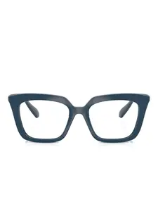 Очки в квадратной оправе с кристаллами Swarovski, синий