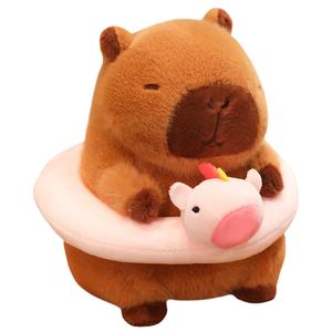 Капибара надувной круг коллекционные куклы плюшевая кукла 22см высота FANNIKEER