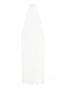 Платье с розетками, украшенное кристаллами Rahil Hesan, белый