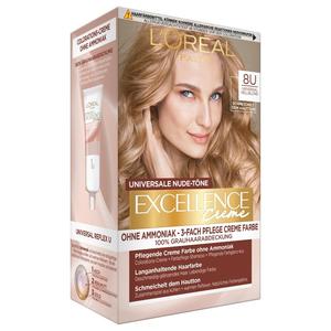 Краска для волос excellence creme universale nude-töne Loreal Paris, 8u - hellbond, количество 1 шт.