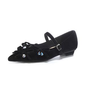 Туфли Мэри Джейн на толстом каблуке 2,5 см женские Varib, Black