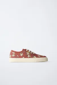 Кроссовки на шнуровке Zara, красный