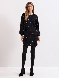 Платье-джемпер Cindy с драгоценными камнями из вискозы LENZING ECOVERO Phase Eight, Black