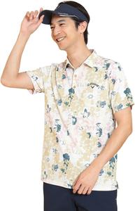 Мужская поло-рубашка Callaway C25134125 с коротким рукавом (впитывает пот, быстро сохнет, имеет охлаждающий эффект) / для гольфа, бежевый