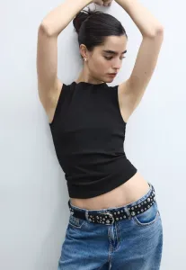 Простой топ без рукавов Stradivarius, Black