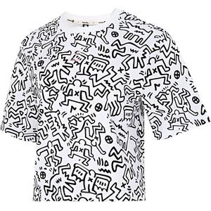 Футболка женская Adidas, черный/белый