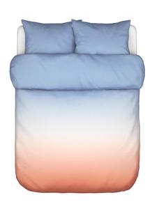 Marc O'Polo Комплект постельного белья из атласа «Jorn» абрикосового/светло-голубого цвета