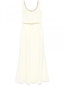 Платье макси из кади с отделкой Roland Mouret, желтый