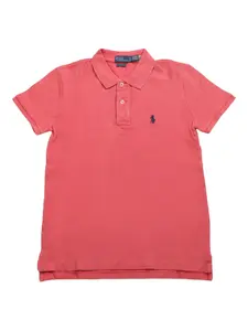 Хлопковая рубашка-поло POLO RALPH LAUREN, красный