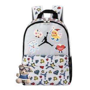 Jordan Полиэстеровый повседневный рюкзак унисекс белый, Childlike Puppy